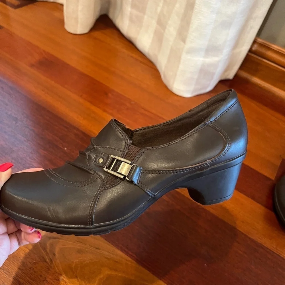 Michel M. Brown Handcrafted Leather Comfort Durable Shoes, Size 9